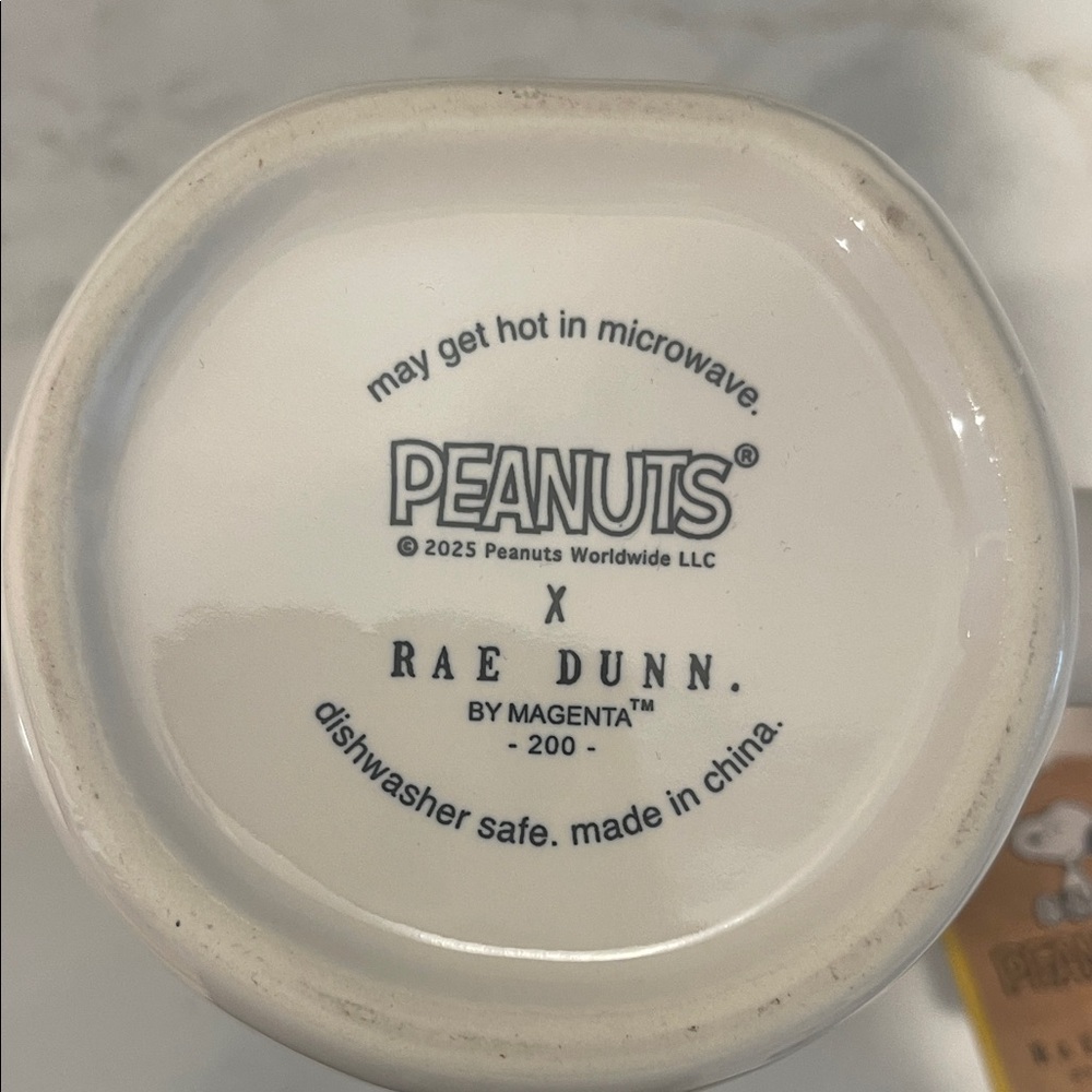Rae Dunn Peanuts “Game Day” 🏈 Football ~ Super Bowl Mug. 🏈 - Picture 7 of 7